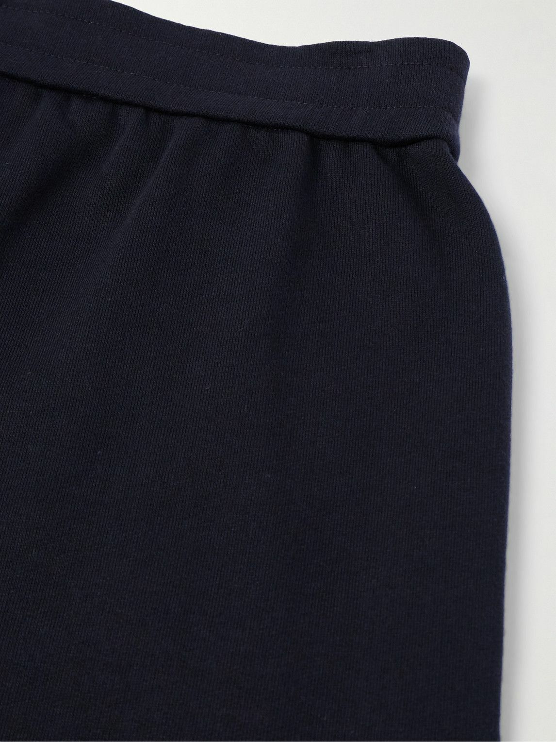 The Row - Eston Wide-Leg Cotton-Jersey Shorts - Blue