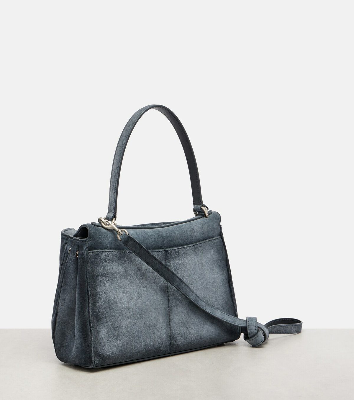 Balenciaga Rodeo Small suede top-handle bag