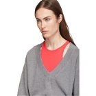 alexanderwang.t Grey and Pink Bi-Layer Sweater