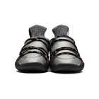 adidas Originals by Alexander Wang Silver and Black Puff High-Top Sneakers