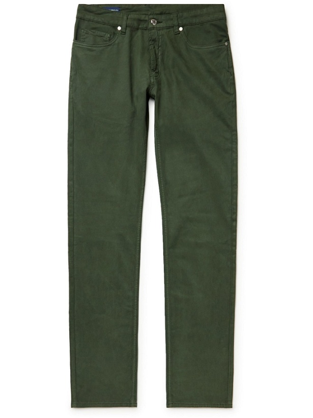 Photo: Peter Millar - Wayfare Slim-Fit Tencel and Cotton-Blend Twill Trousers - Green