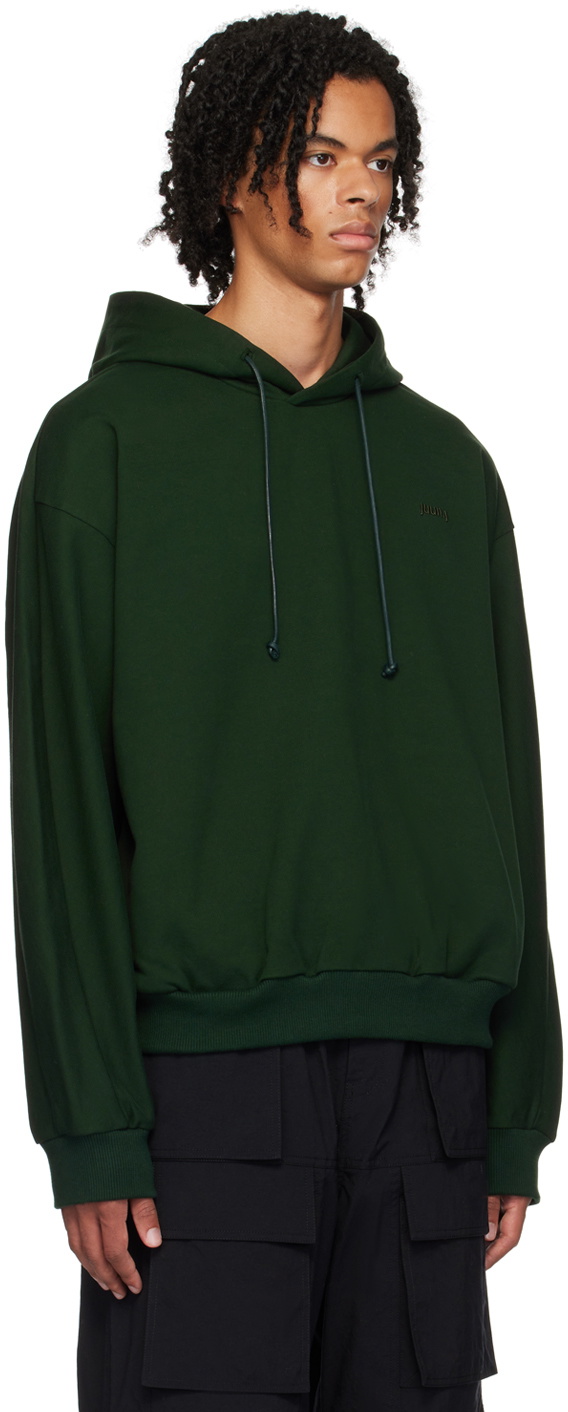 Green Jd Drawstring Juun.J Green Drawstring Hoodie Juun.J