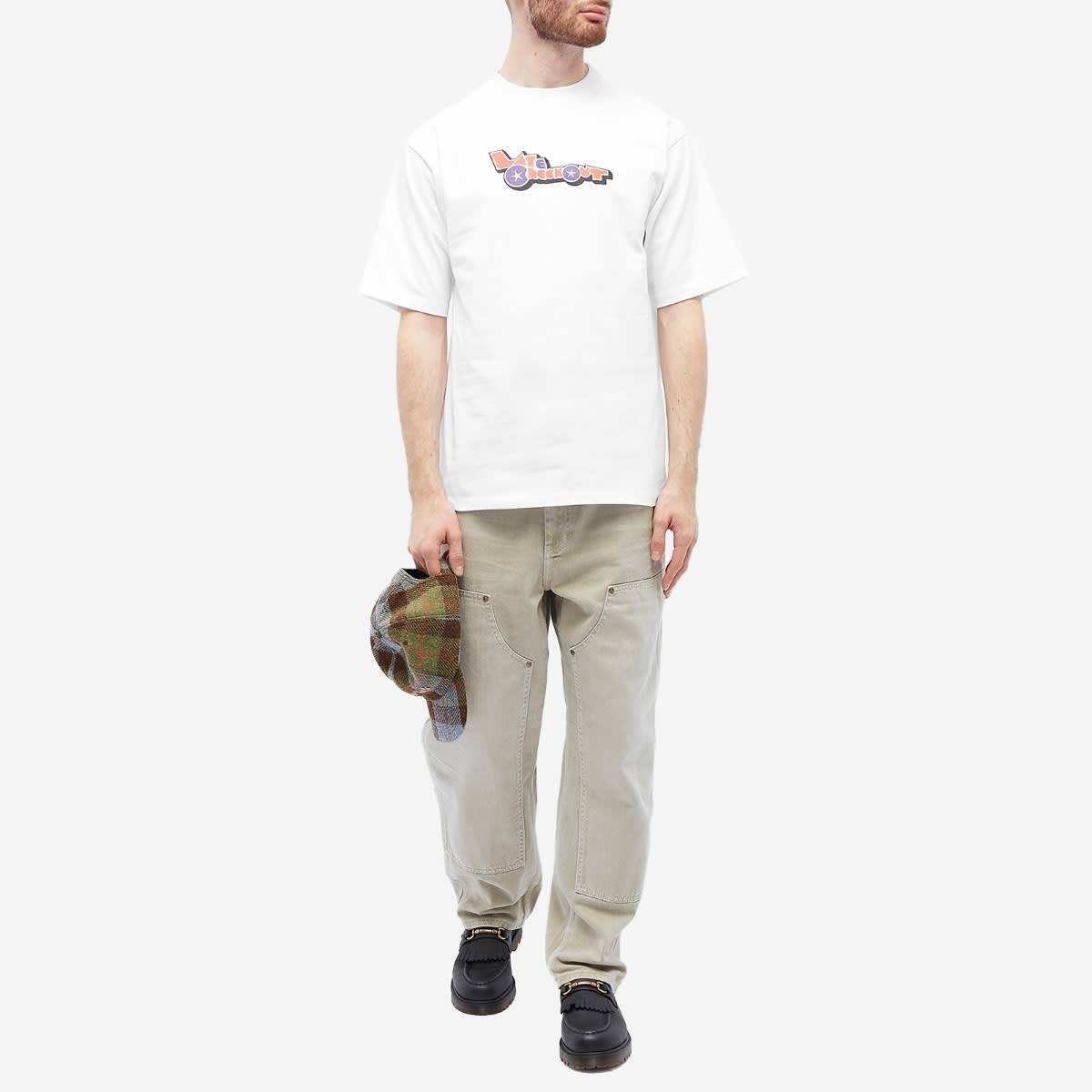 Late Checkout Racing Car T-Shirt in White Late Checkout