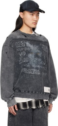 Maison MIHARA YASUHIRO Gray Distressed Sweatshirt
