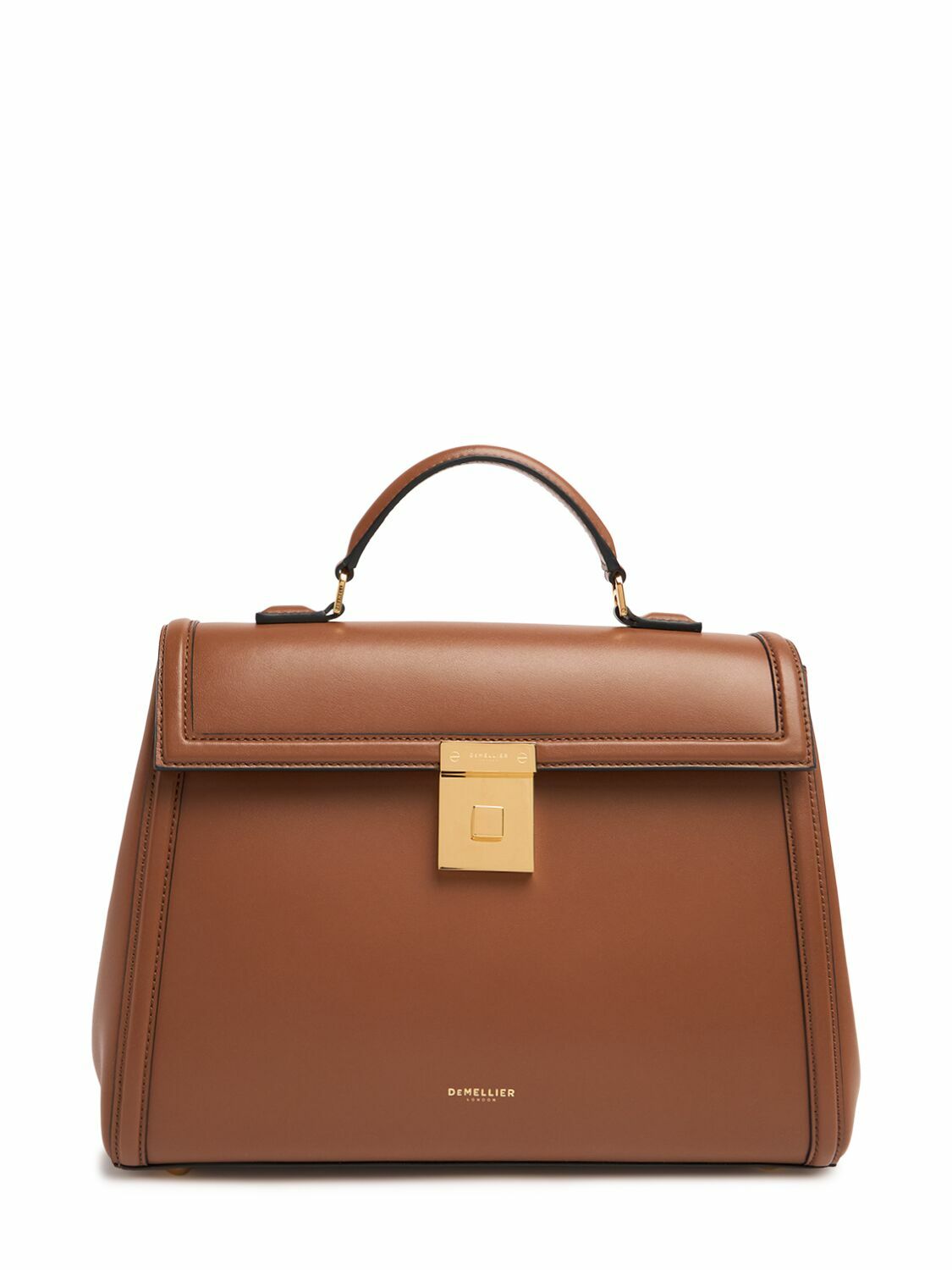 DEMELLIER Midi Paris Smooth Leather Top Handle Bag DeMellier