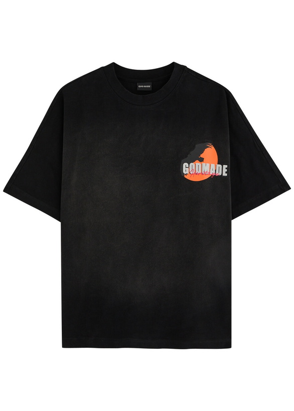 Photo: God Made Heritage Logo-print Cotton T-shirt Black