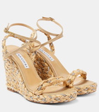 Aquazzura Costiera 120 embellished espadrille wedges