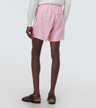 Loro Piana Bay linen Bermuda shorts