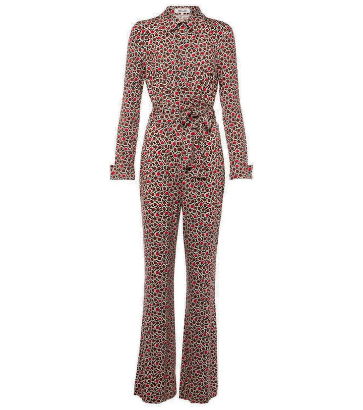 Photo: Diane von Furstenberg Michelle printed jersey jumpsuit