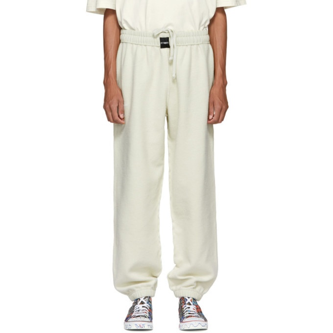 Photo: Vetements White Oversized Inside-Out Lounge Pants