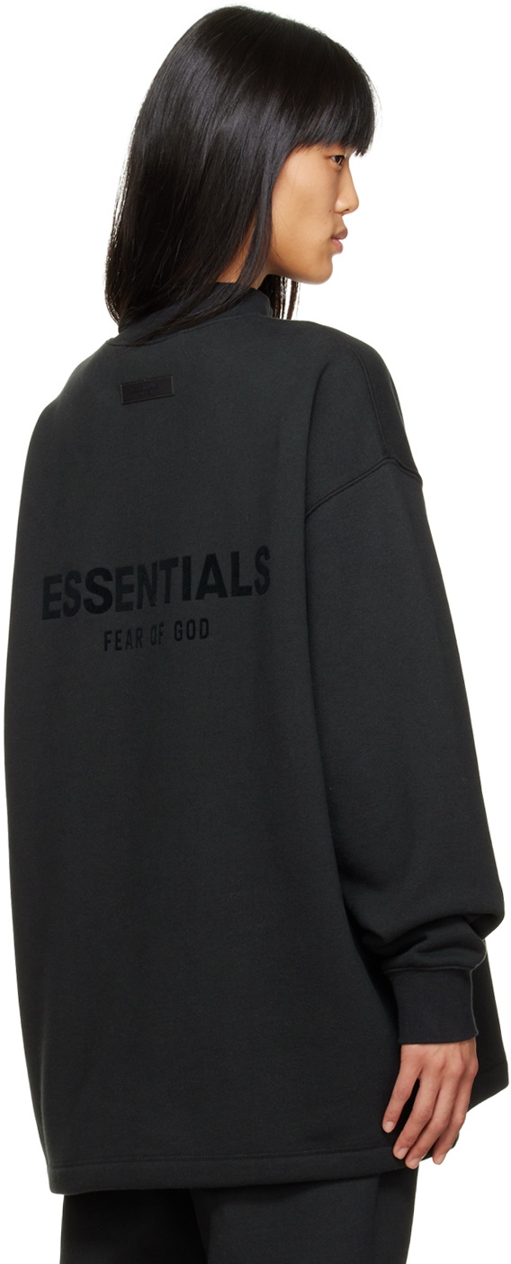 Essentials Black Relaxed Sweatshirt Essentials