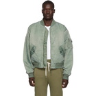 John Elliott Green Nicasio Bogota Bomber Jacket