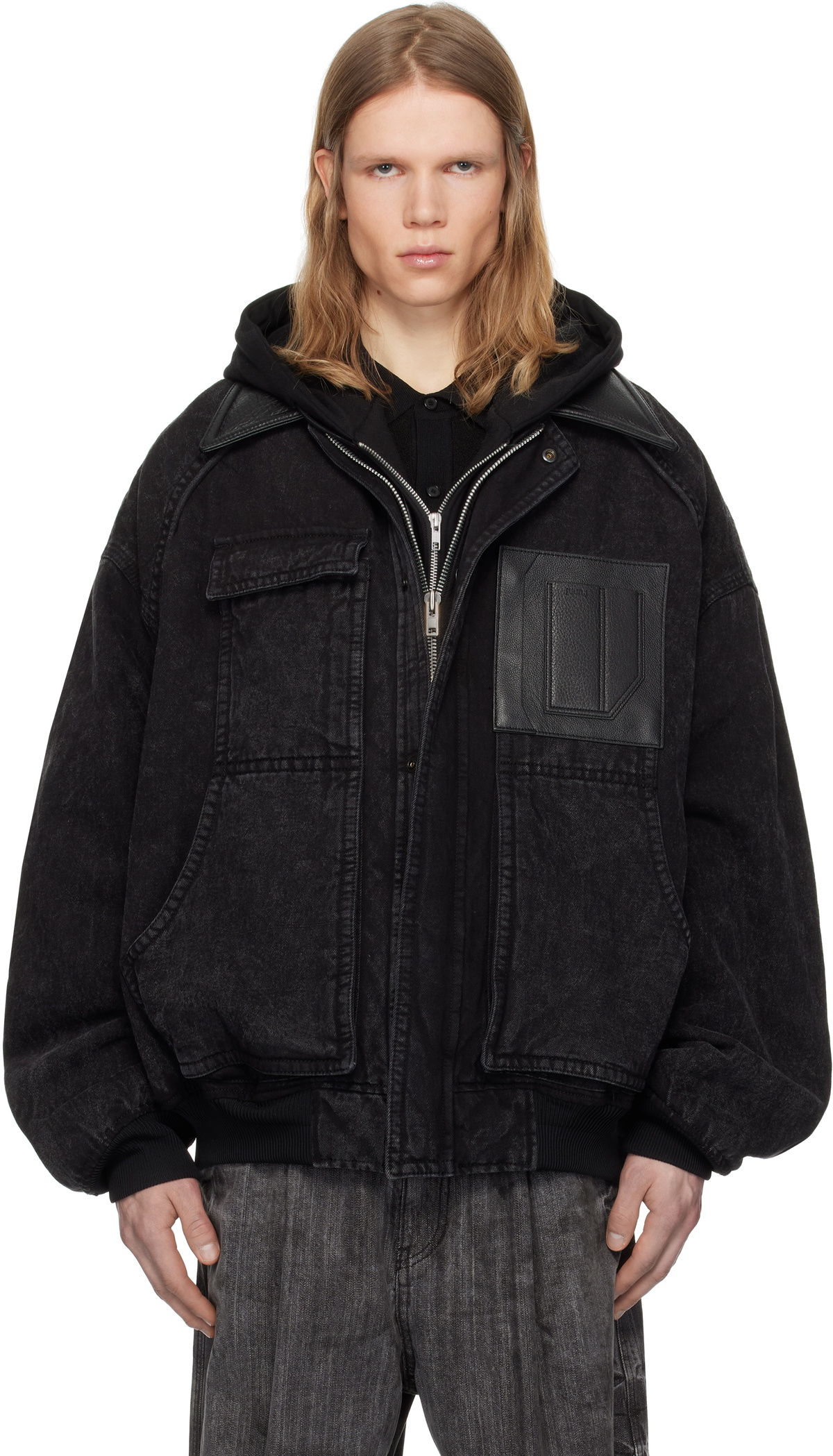 Juun.J Black Work Denim Jacket Juun.J