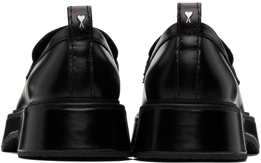 AMI Paris Black Square Toe Loafers AMI display picture 1