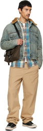A.P.C. Khaki Trek Satchel