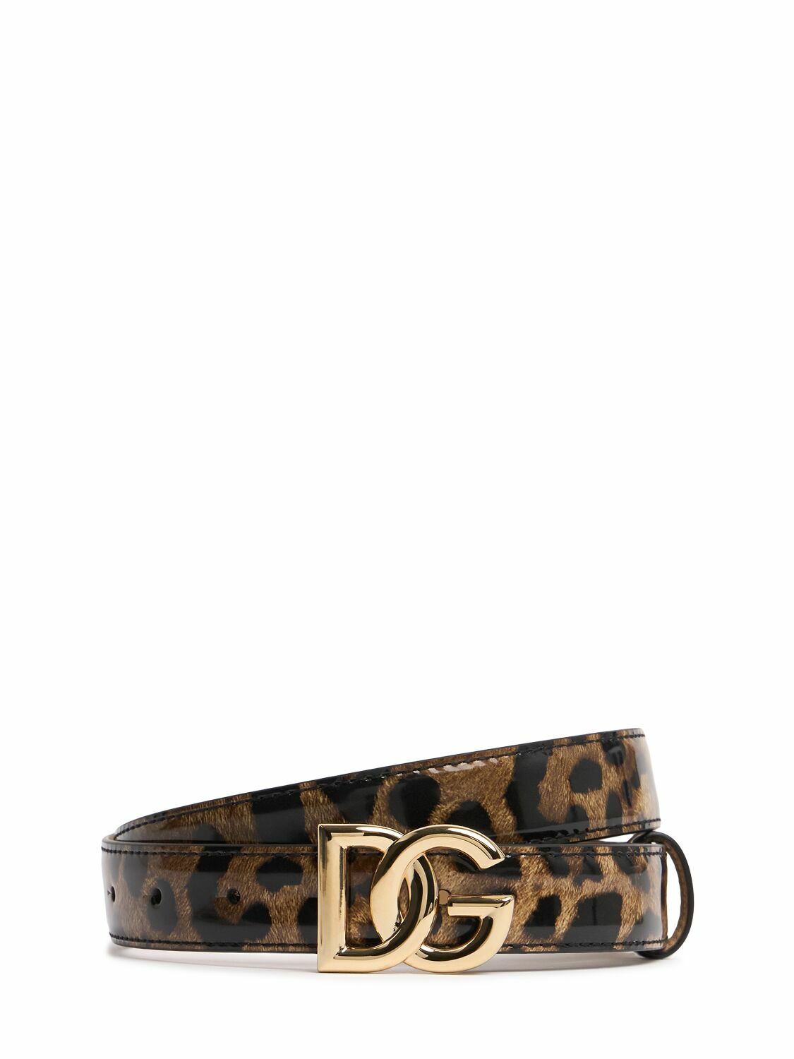 【Dolce & Gabbana 】Crystal DG ソフトレザーベルト 2.5 cm DOLCE & GABBANA - 2.5 Cm Crystal Dg Soft Leather Belt Dolce