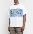 Cav Empt - Printed Panelled Cotton-Jersey T-Shirt - White