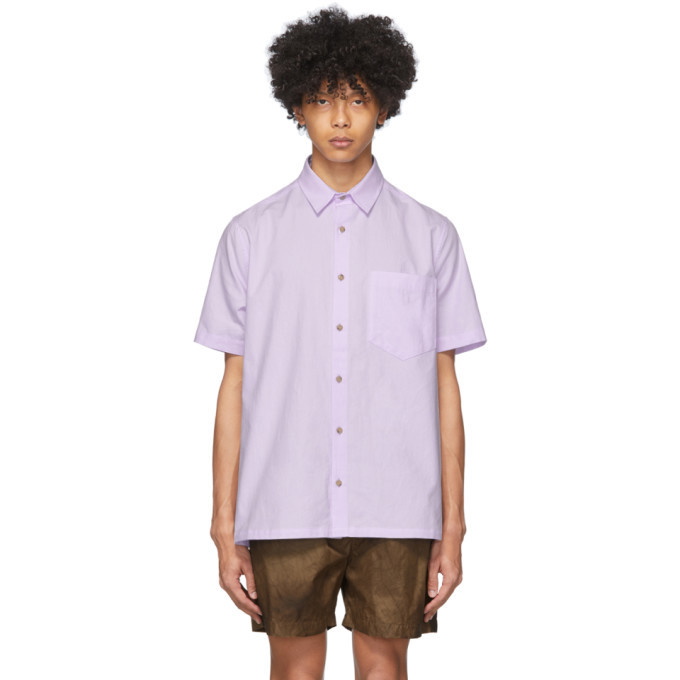 Photo: Nanushka Purple Adam Short Sleeve Shirt