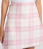 Vivienne Westwood Plaid wool-blend miniskirt