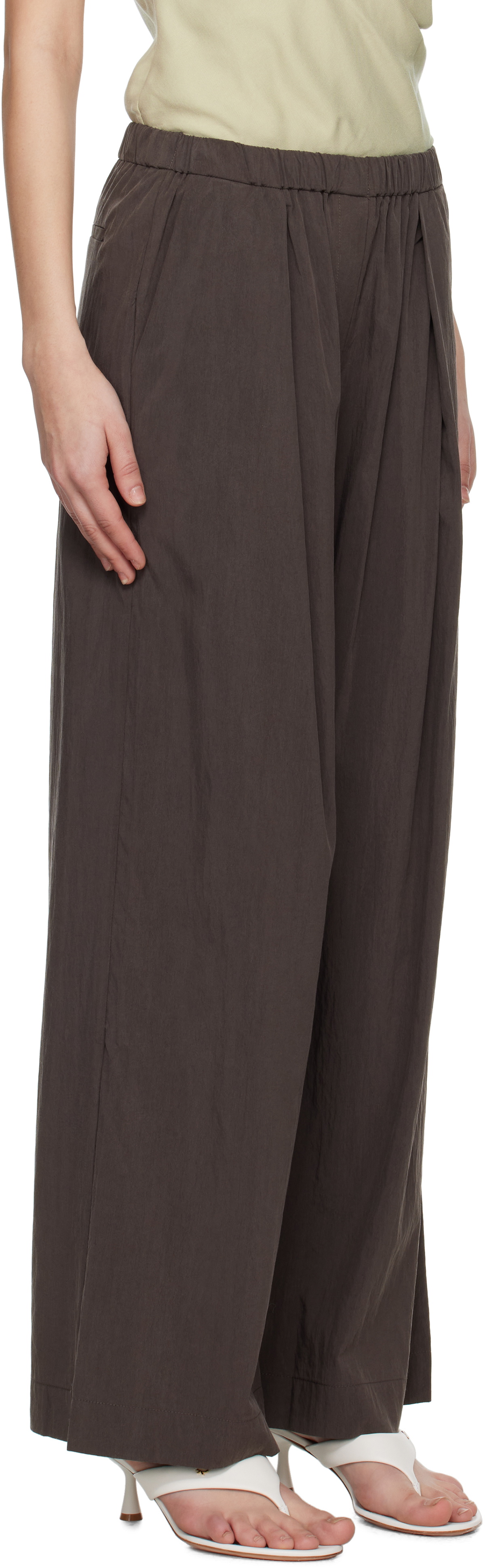 BEC + BRIDGE Brown Sade Trousers