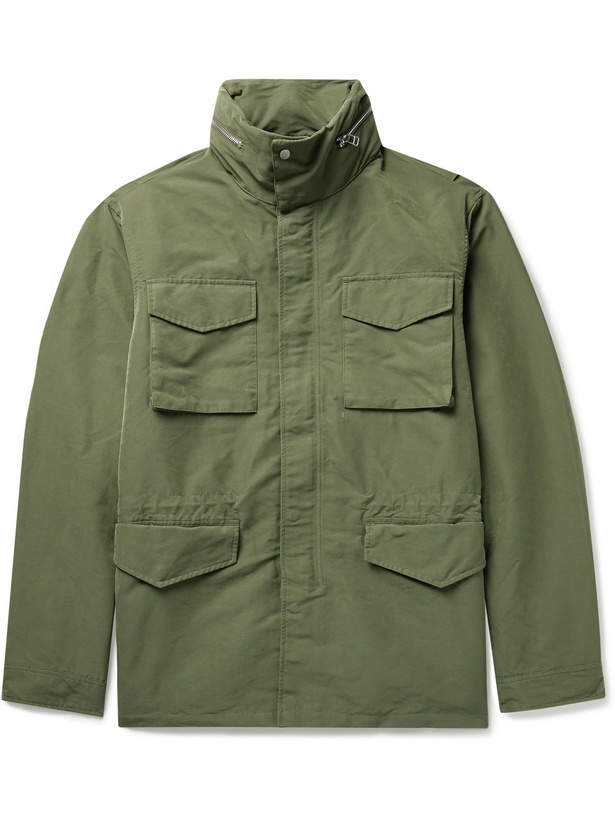 Photo: NN07 - Brushed-Jersey Field Jacket - Green