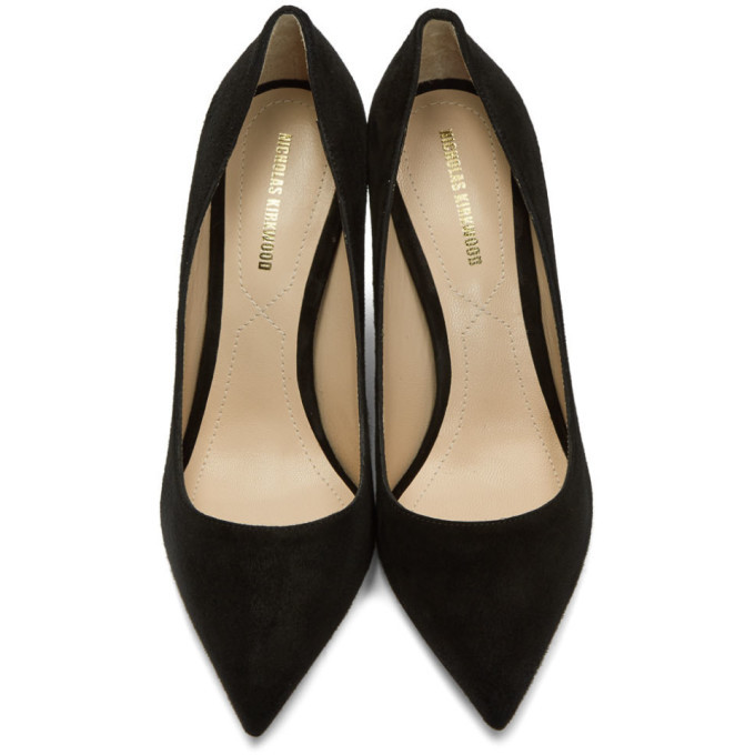 Nicholas Kirkwood Black Suede Miri Pumps Nicholas Kirkwood