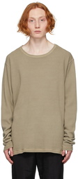 Greg Lauren Green Waffle Sweatshirt