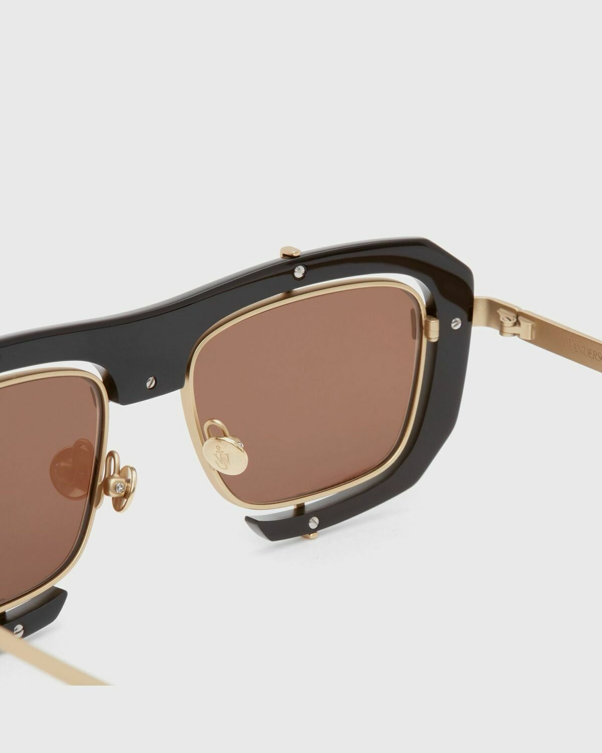 JW Anderson JWA03-GEOMETRIC black/gold Mens Eyewear