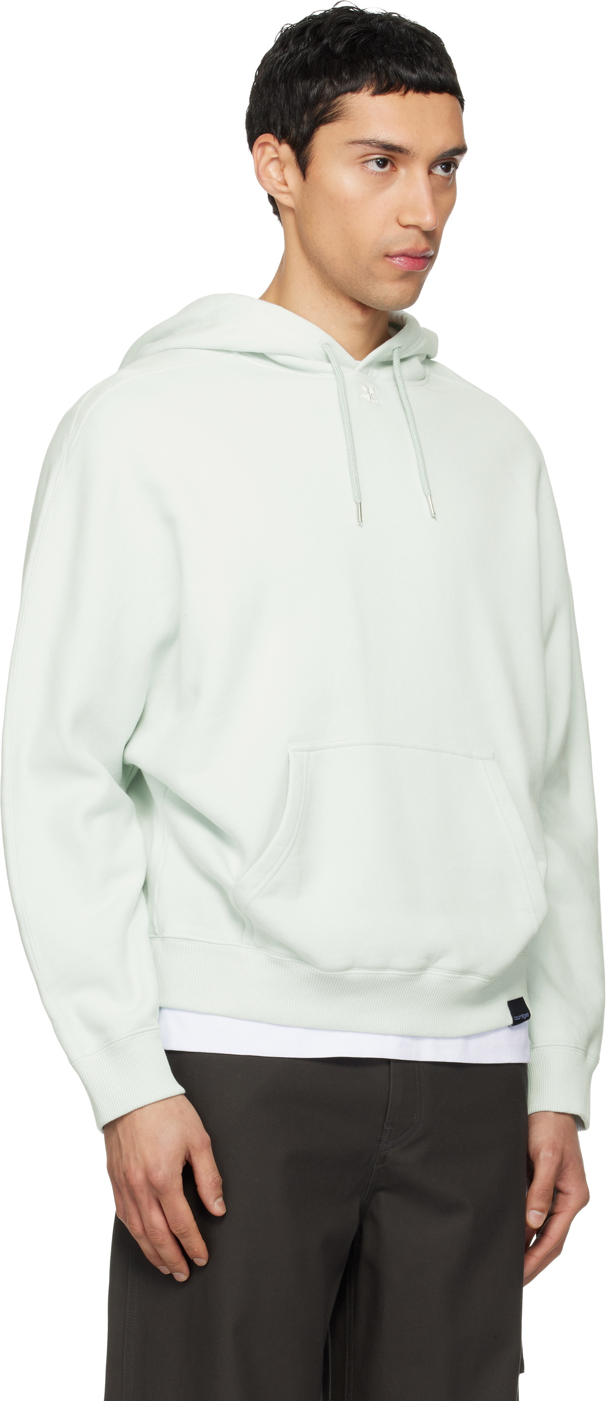 Courrèges Green Oversized Hoodie