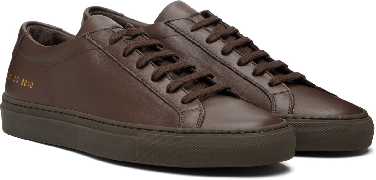 Common Projects Brown Original Achilles Low Sneakers