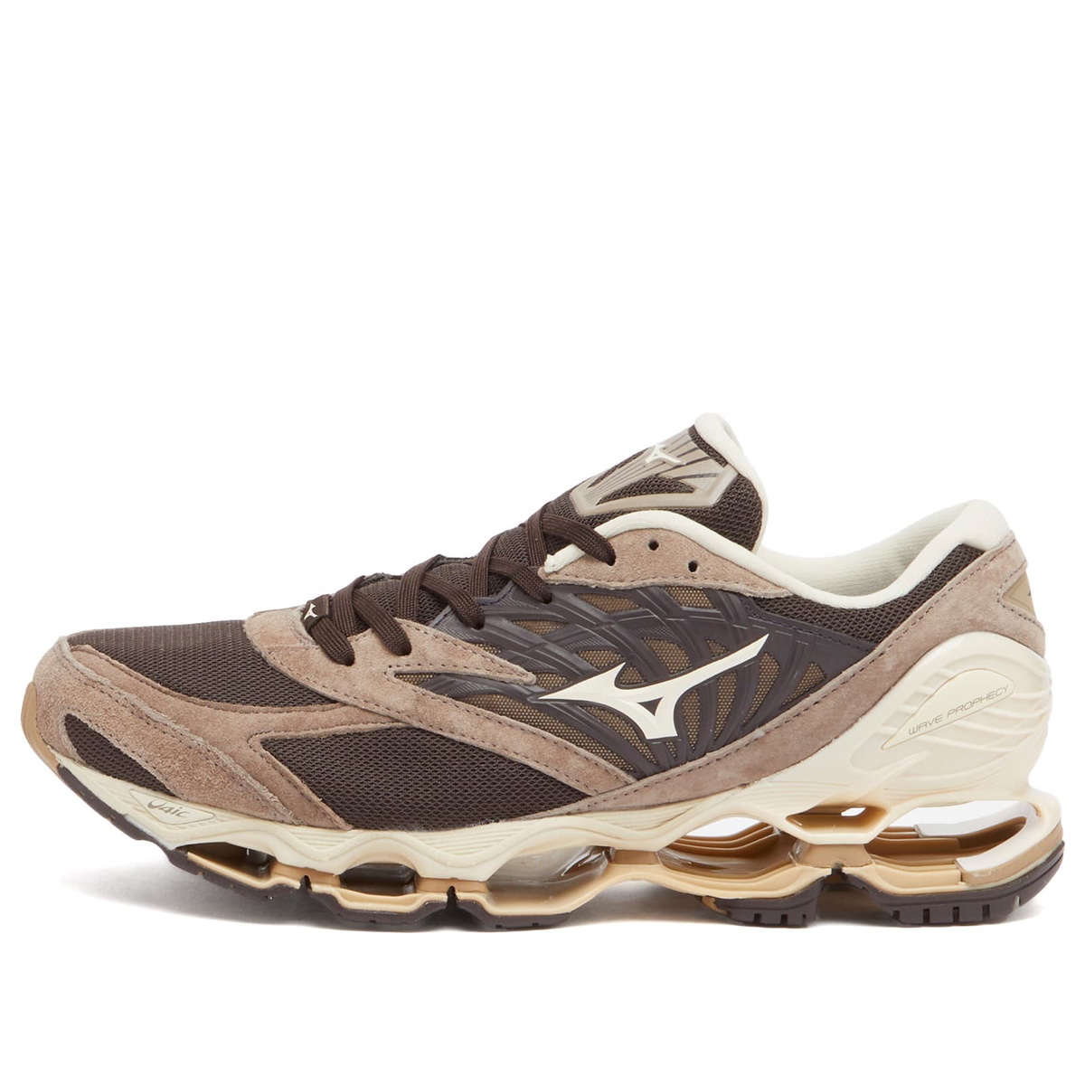 Mizuno Wave Prophecy LS Sneakers in Mole/Pristine/Fungi Mizuno