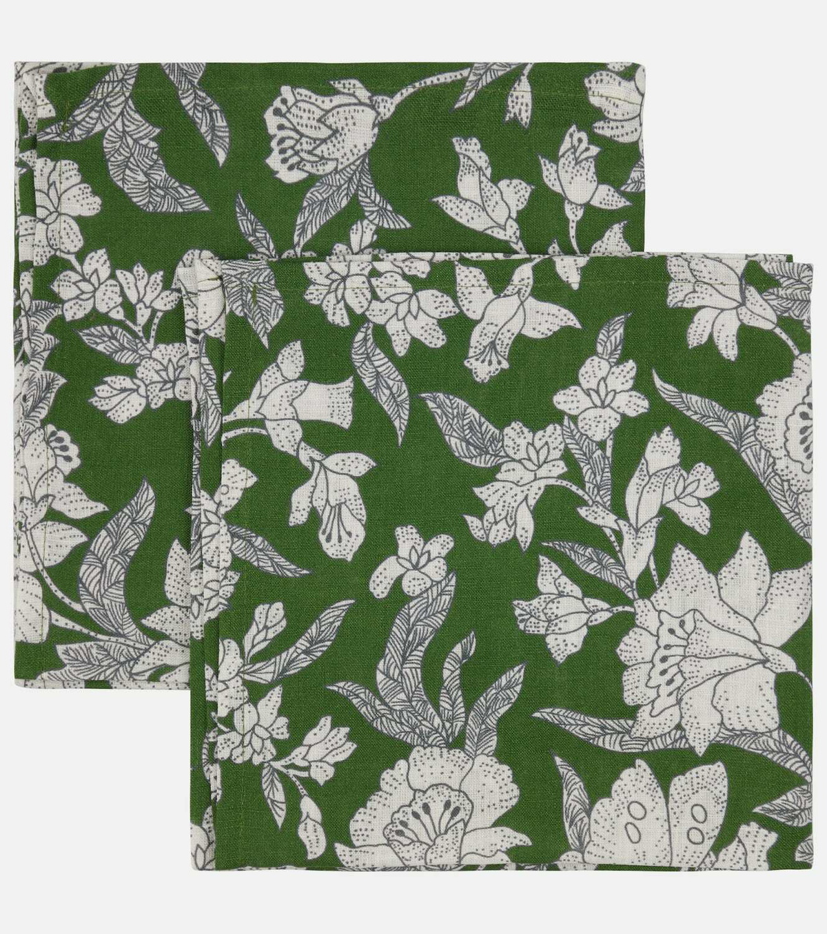 La DoubleJ Lilium Avorio Large set of 2 linen napkins