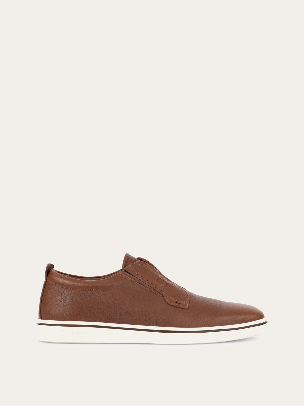 Ferragamo Mens Derby slip-on in Brown