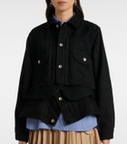 Sacai Layered denim jacket