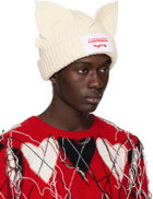 Charles Jeffrey LOVERBOY Off-White Chunky Ears Beanie