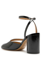 Maison Margiela Tabi 80 Patent Leather Sandals Black