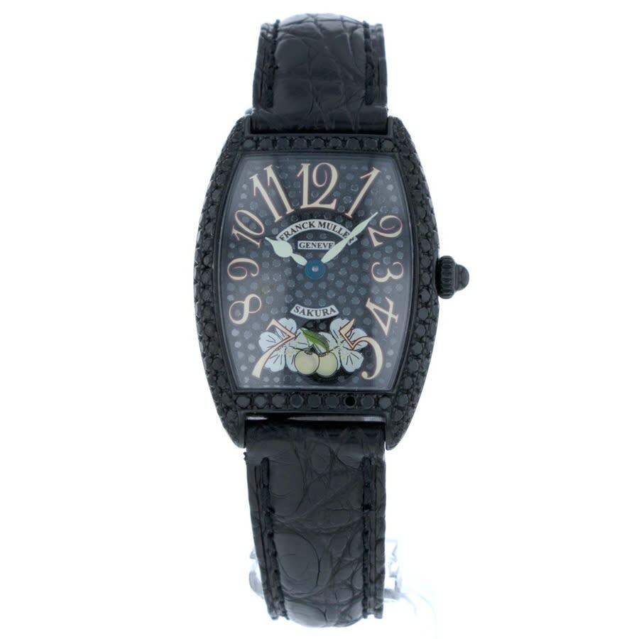 Franck Muller Cintree Curvex Quartz Diamond Black Dial Unisex Watch 1752 QZ NR CR D CD