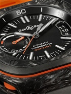 Bell & Ross - BR-X5 Carbon Orange Limited Edition Automatic Chronometer 41mm DLC-Coated Titanium and Rubber Watch, Ref. No. BRX5R-BO-TC/SRB