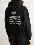 Neighborhood - Harley-Davidson Printed Cotton-Jersey Hoodie - Black