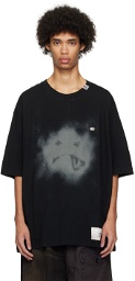 MIHARAYASUHIRO Black Smily Face T-Shirt