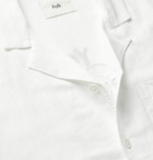 Folk - Daniel Johnston Camp-Collar Printed Linen Shirt - White