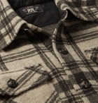 RRL - Checked Wool and Cashmere-Blend Overshirt - Men - Beige