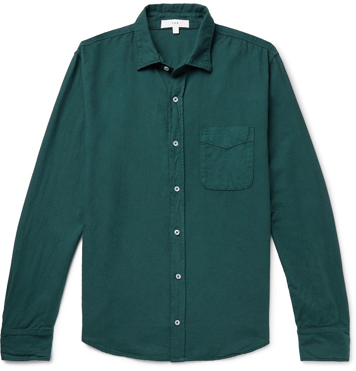 Photo: Save Khaki United - Standard Cotton-Flannel Shirt - Green