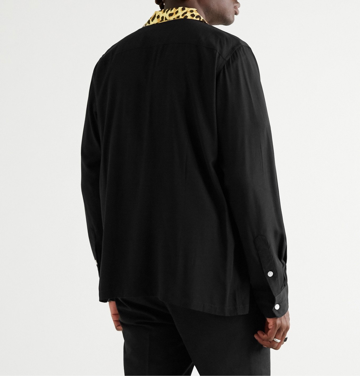 Carhartt WIP - Wacko Maria Camp-Collar Leopard-Print Woven Shirt - Black