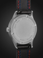 BAMFORD WATCH DEPARTMENT - B80 Modern Automatic 39mm Titanium and Faux Leather Watch, Ref. No. B80 - BLK - YLW - Men