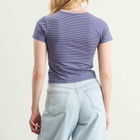 SUNDAYFRUITMARKET Women's Mini Sun Stripe T-Shirt in Navy