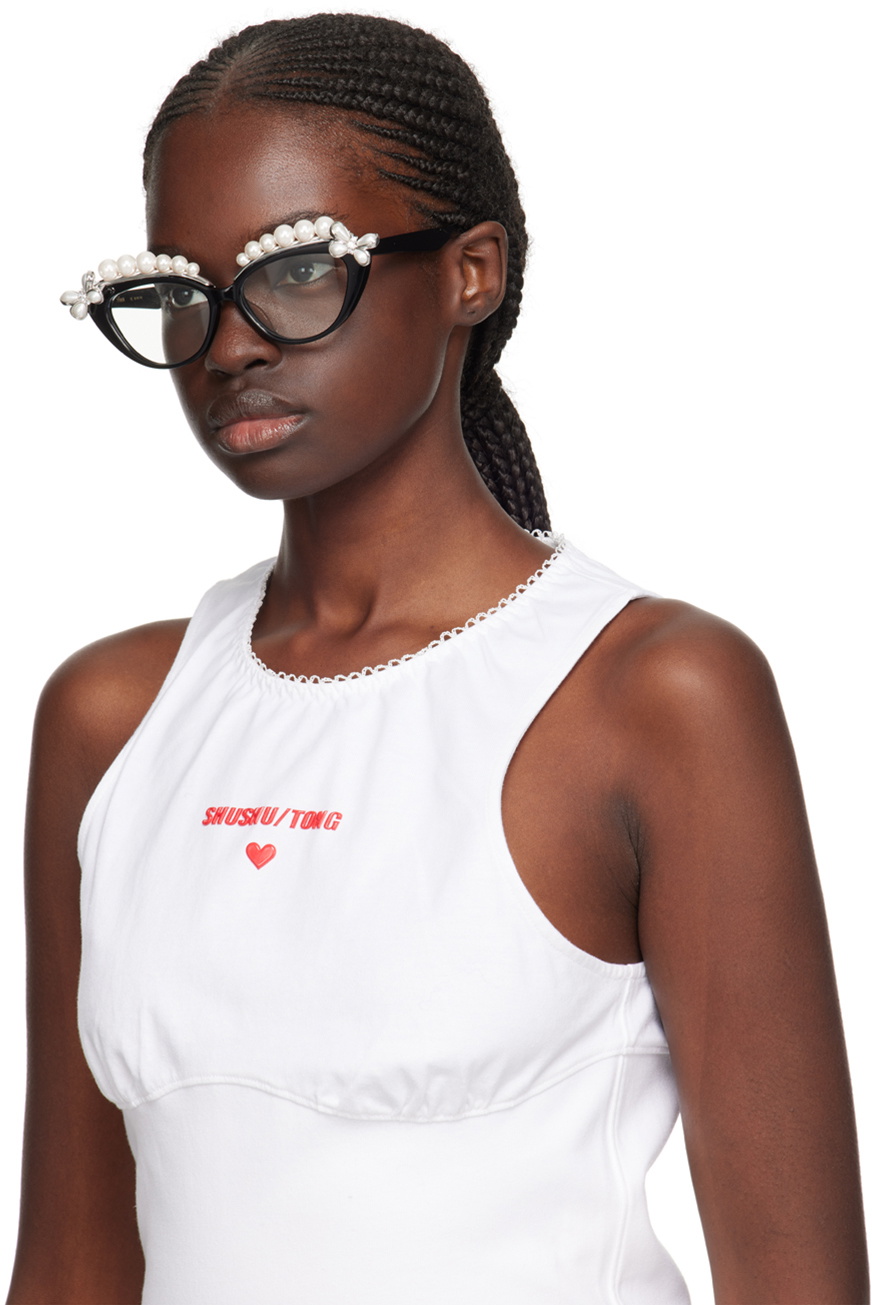 SHUSHU/TONG Black YVMIN Edition Pearl Eyebrow Sunglasses Shushu/Tong