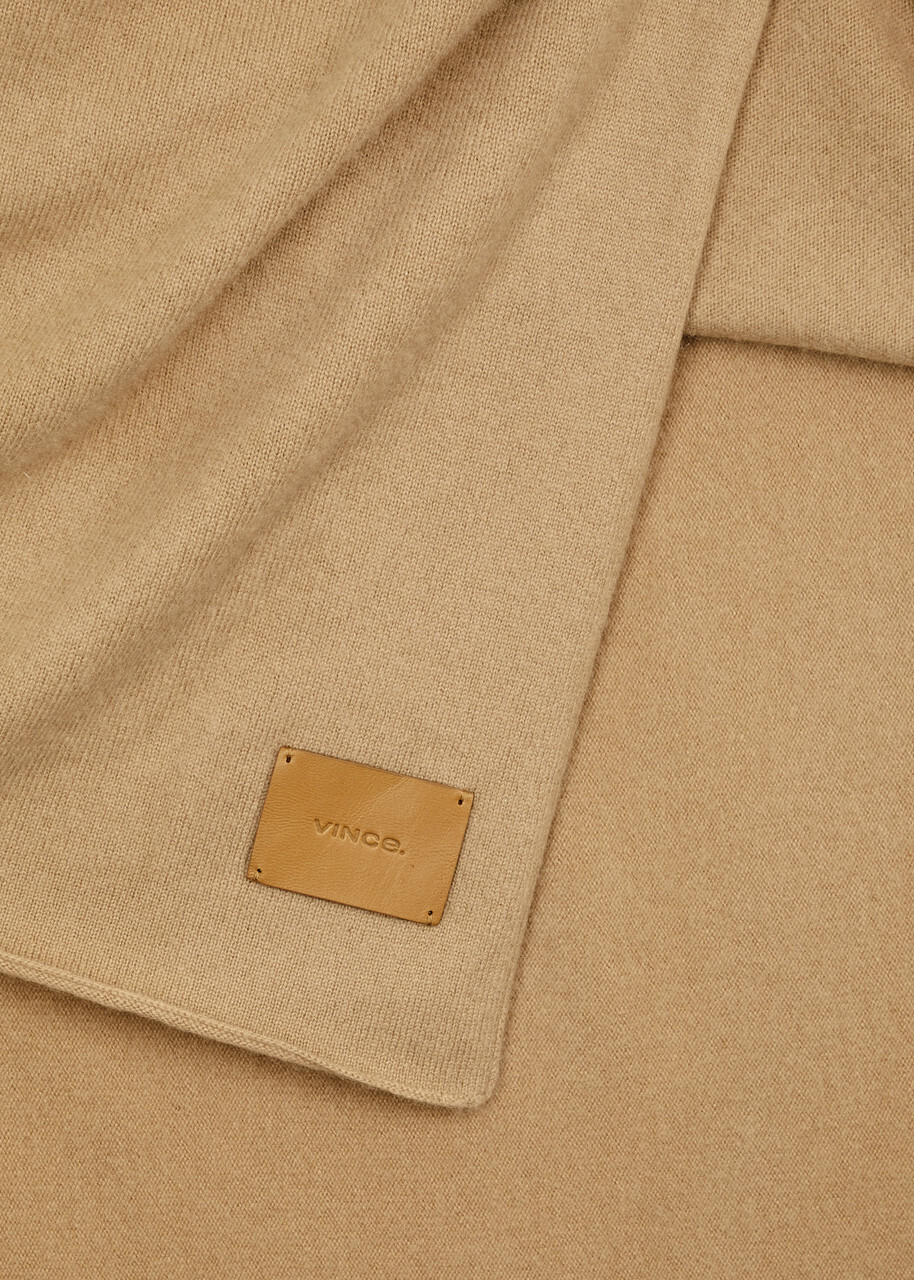 Vince Cashmere Blanket Scarf - Camel - One Size