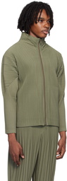 HOMME PLISSÉ ISSEY MIYAKE Green Color Pleats Jacket