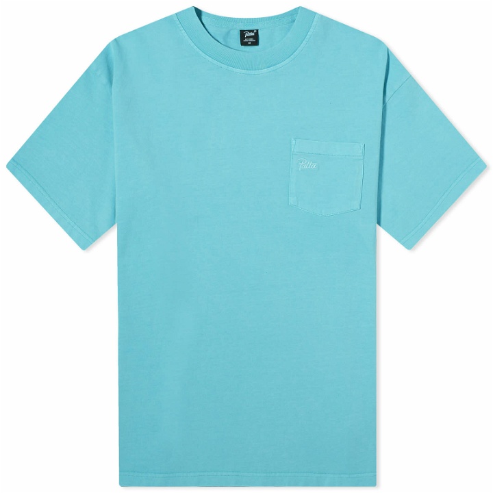 Photo: Patta Men's Washed Pocket T-Shirt in Blue Radiance